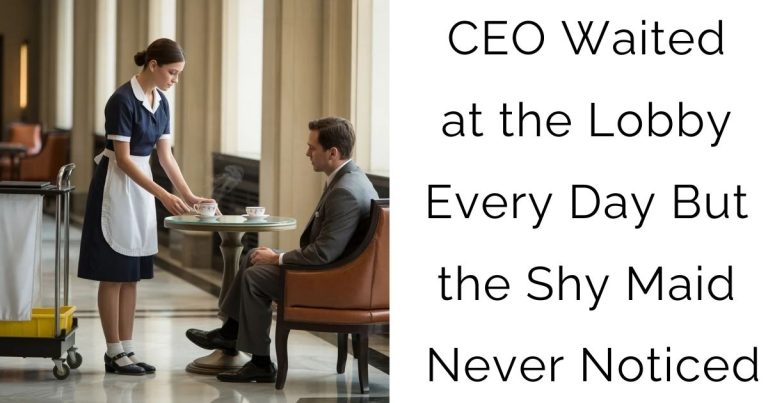 CEO Waited at the Lobby Every Day—But the Shy Maid Never Noticed