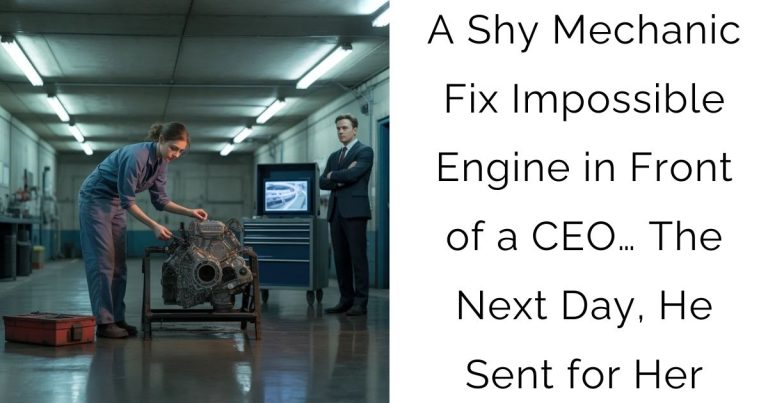 A Shy Mechanic Fix Impossible Engine in Front of a CEO… The Next Day, He Sent for Her