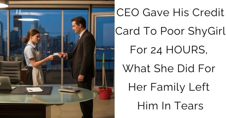CEO Gave His Credit Card To Poor ShyGirl For 24 HOURS, What She Did For Her Family Left Him In Tears