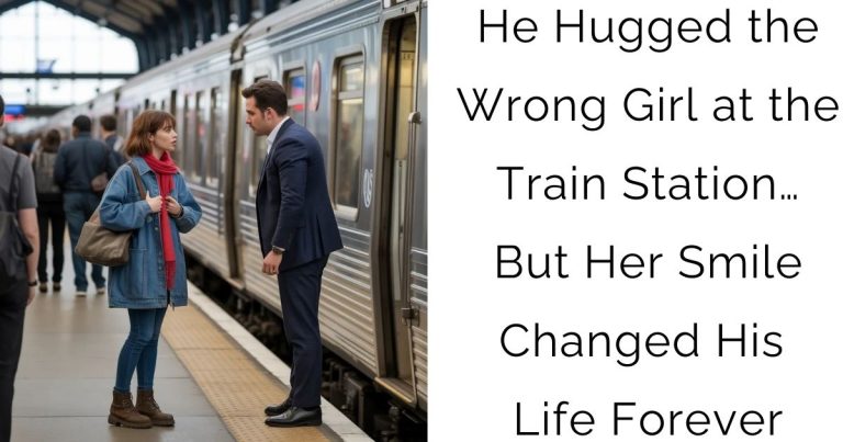 He Hugged the Wrong Girl at the Train Station… But Her Smile Changed His Life Forever