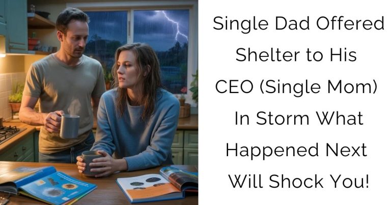Single Dad Offered Shelter to His CEO (Single Mom) In Storm— What Happened Next Will Shock You!