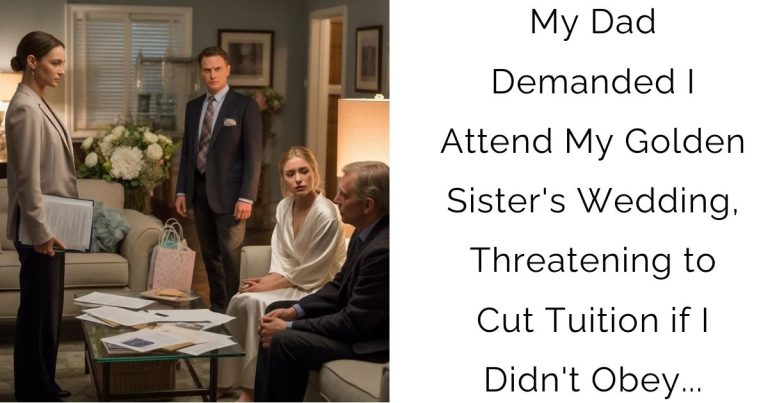 My Dad Demanded I Attend My Golden Sister’s Wedding, Threatening to Cut Tuition if I Didn’t Obey…