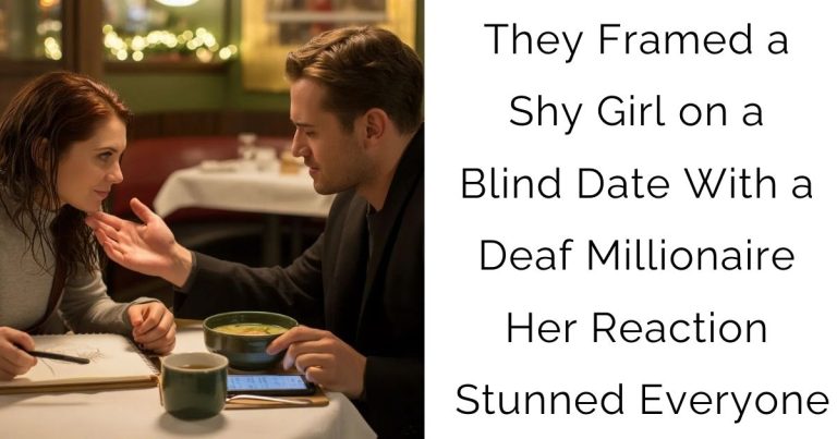 They Framed a Shy Girl on a Blind Date With a Deaf Millionaire — Her Reaction Stunned Everyone