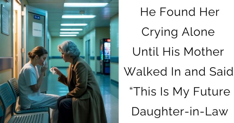 He Found Her Crying Alone — Until His Mother Walked In and Said “This Is My Future Daughter-in-Law