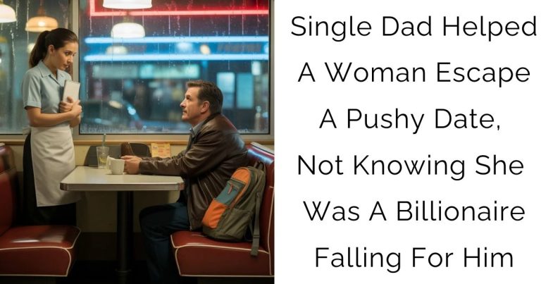 Single Dad Helped A Woman Escape A Pushy Date, Not Knowing She Was A Billionaire Falling For Him