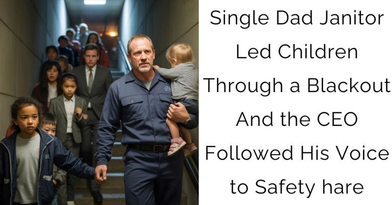 Single Dad Janitor Led Children Through a Blackout And the CEO Followed His Voice to Safety hare