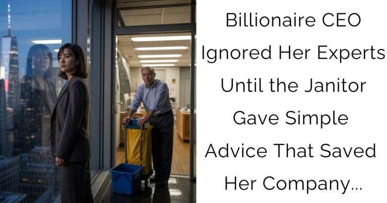 Billionaire CEO Ignored Her Experts—Until the Janitor Gave Simple Advice That Saved Her Company…