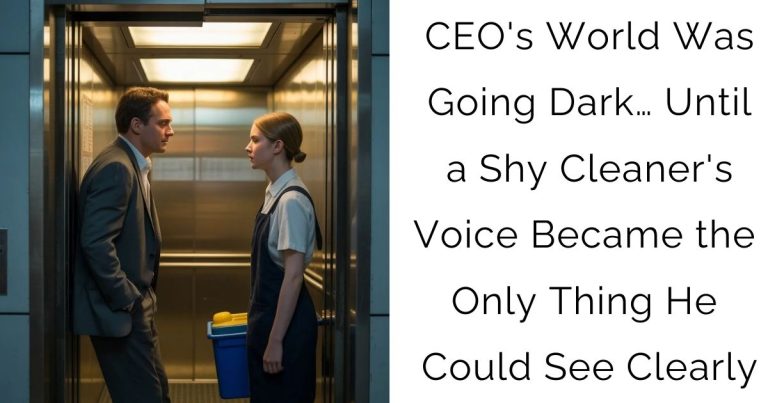 CEO’s World Was Going Dark… Until a Shy Cleaner’s Voice Became the Only Thing He Could See Clearly