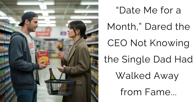 “Date Me for a Month,” Dared the CEO — Not Knowing the Single Dad Had Walked Away from Fame…