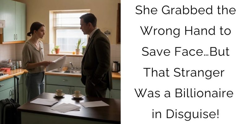 She Grabbed the Wrong Hand to Save Face… But That Stranger Was a Billionaire in Disguise!