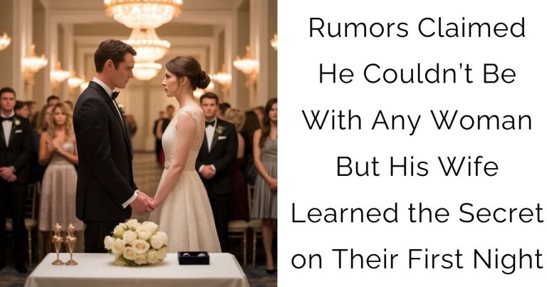 Rumors Claimed He Couldn’t Be With Any Woman — But His Wife Learned the Secret on Their First Night