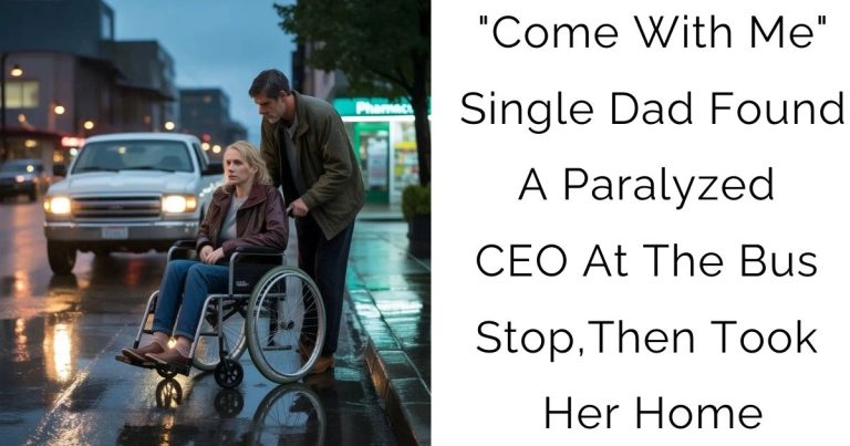 “Come With Me” — Single Dad Found A Paralyzed CEO At The Bus Stop, Then Took Her Home