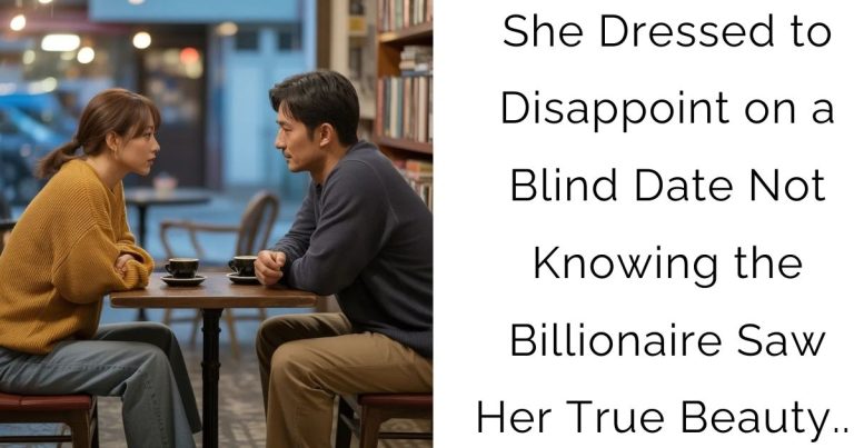 She Dressed to Disappoint on a Blind Date — Not Knowing the Billionaire Saw Her True Beauty…