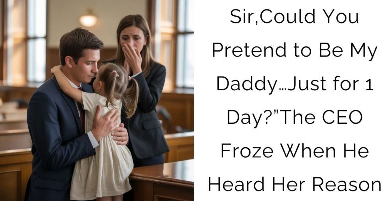 Sir, Could You Pretend to Be My Daddy… Just for 1 Day?”—The CEO Froze When He Heard Her Reason