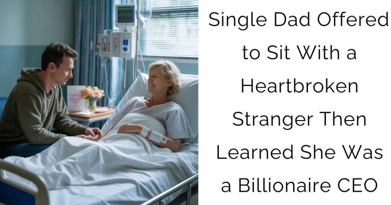 Single Dad Offered to Sit With a Heartbroken Stranger — Then Learned She Was a Billionaire CEO