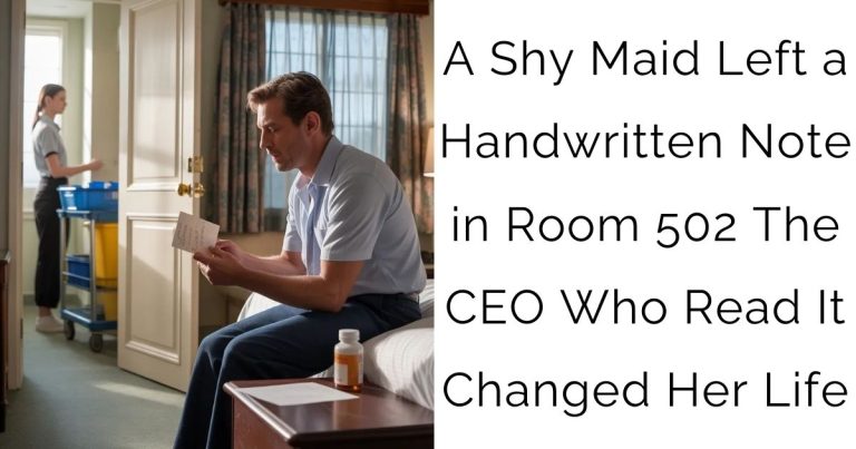 A Shy Maid Left a Handwritten Note in Room 502—The CEO Who Read It Changed Her Life