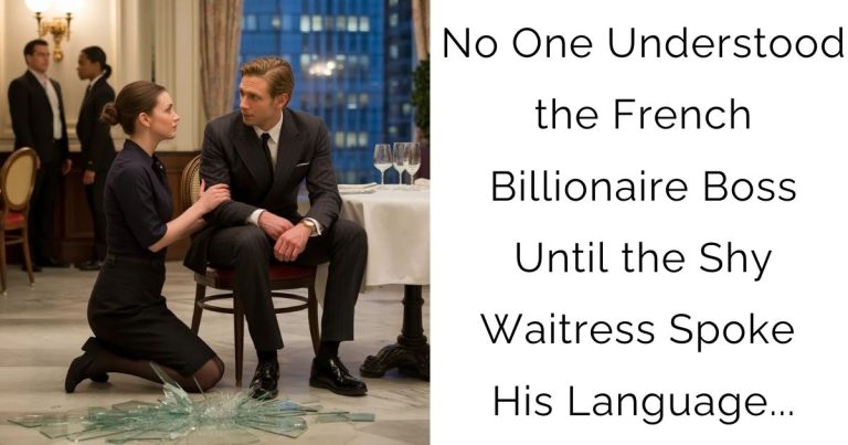 No One Understood the French Billionaire Boss — Until the Shy Waitress Spoke His Language…