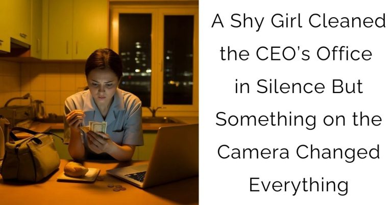 A Shy Girl Cleaned the CEO’s Office in Silence—But Something on the Camera Changed Everything