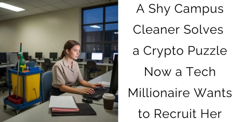 A Shy Campus Cleaner Solves a Crypto Puzzle—Now a Tech Millionaire Wants to Recruit Her