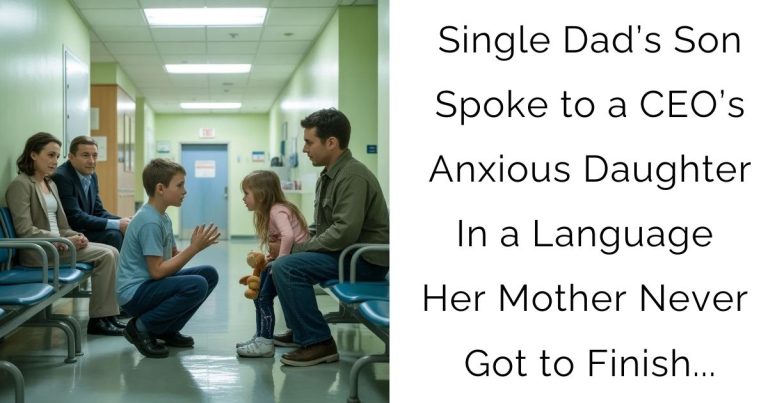 Single Dad’s Son Spoke to a CEO’s Anxious Daughter — In a Language Her Mother Never Got to Finish…