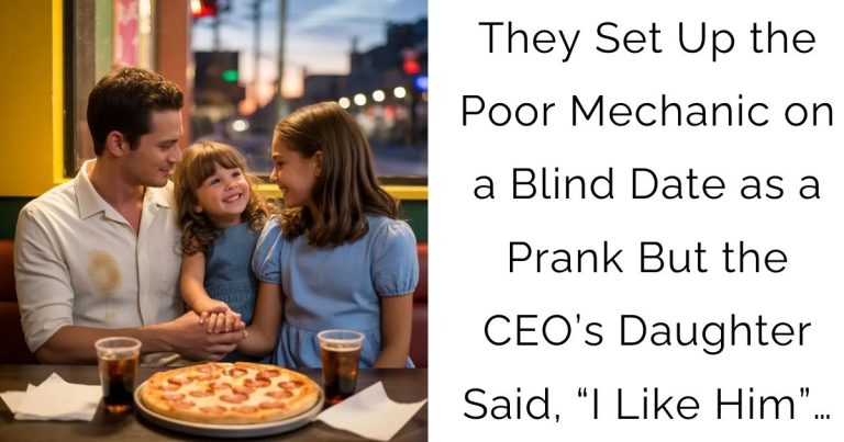 They Set Up the Poor Mechanic on a Blind Date as a Prank—But the CEO’s Daughter Said, “I Like Him”…