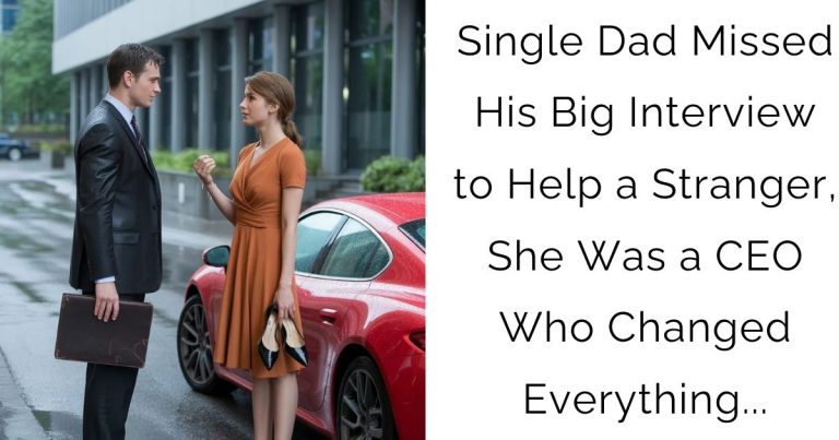 Single Dad Missed His Big Interview to Help a Stranger, She Was a CEO Who Changed Everything…