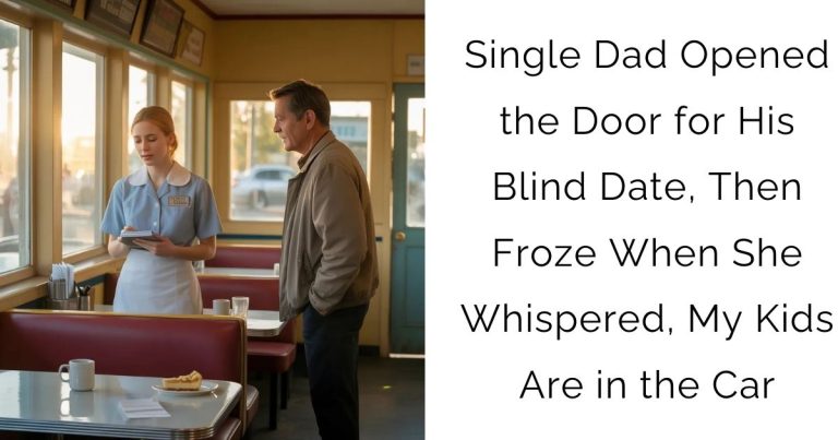 Single Dad Opened the Door for His Blind Date, Then Froze When She Whispered, My Kids Are in the Car
