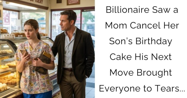 Billionaire Saw a Mom Cancel Her Son’s Birthday Cake —His Next Move Brought Everyone to Tears…