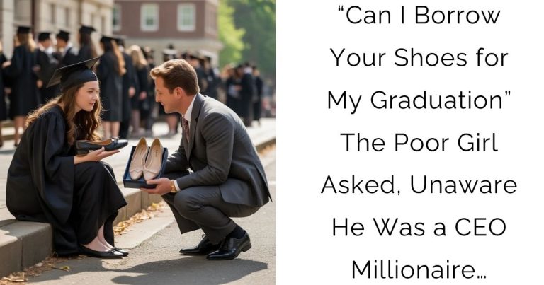 “Can I Borrow Your Shoes for My Graduation”—The Poor Girl Asked, Unaware He Was a CEO Millionaire…
