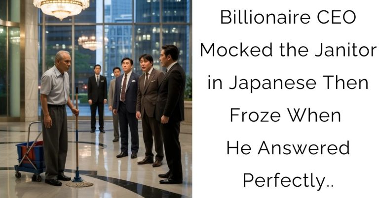 Billionaire CEO Mocked the Janitor in Japanese — Then Froze When He Answered Perfectly..