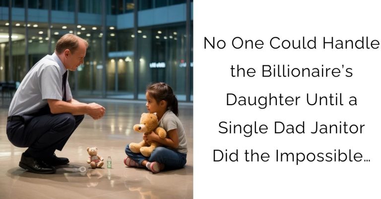 No One Could Handle the Billionaire’s Daughter — Until a Single Dad Janitor Did the Impossible…