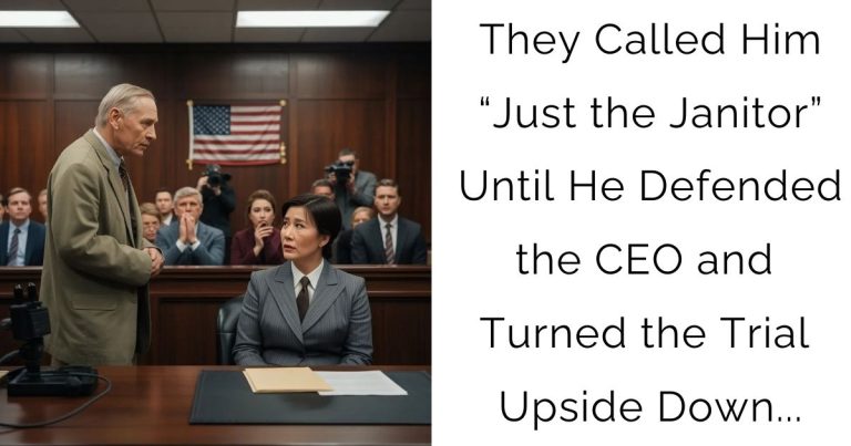 They Called Him “Just the Janitor” — Until He Defended the CEO and Turned the Trial Upside Down…