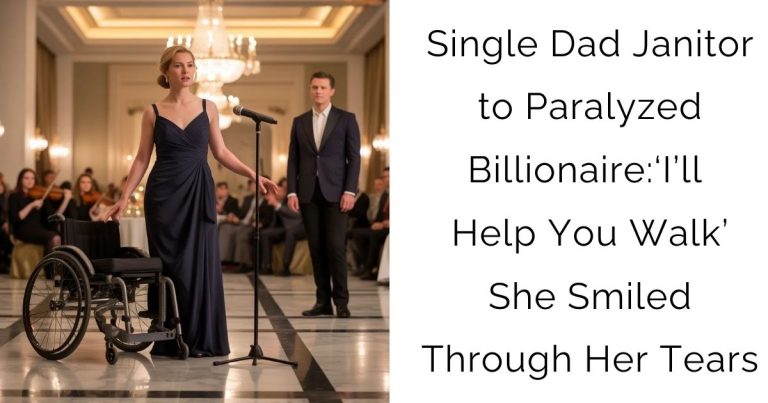 Single Dad Janitor to Paralyzed Billionaire: ‘I’ll Help You Walk’ — She Smiled Through Her Tears