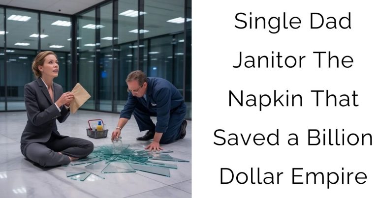 Single Dad Janitor The Napkin That Saved a Billion-Dollar Empire