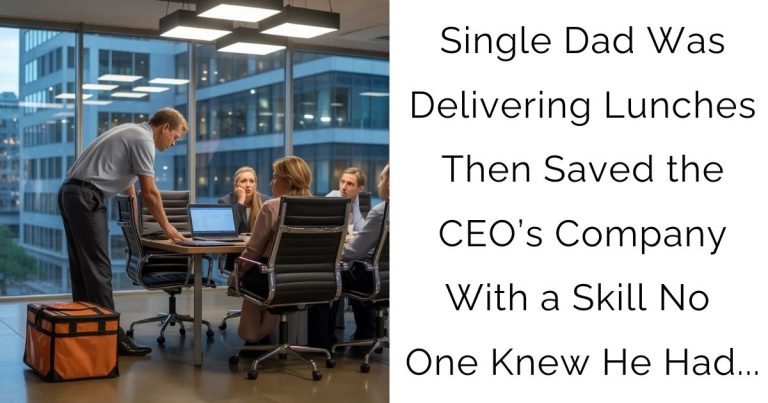 Single Dad Was Delivering Lunches — Then Saved the CEO’s Company With a Skill No One Knew He Had…