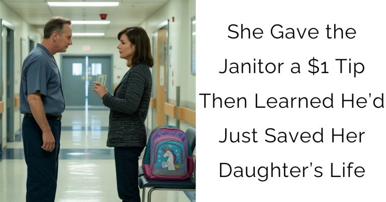 She Gave the Janitor a $1 Tip — Then Learned He’d Just Saved Her Daughter’s Life