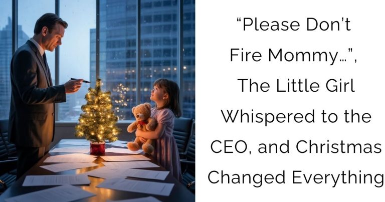 “Please Don’t Fire Mommy…”, The Little Girl Whispered to the CEO, and Christmas Changed Everything