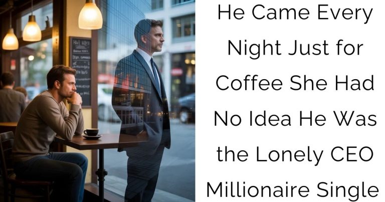He Came Every Night Just for Coffee—She Had No Idea He Was the Lonely CEO Millionaire Single Dad
