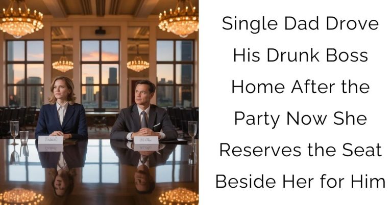 Single Dad Drove His Drunk Boss Home After the Party — Now She Reserves the Seat Beside Her for Him