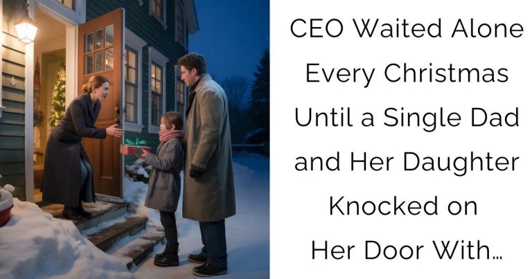 CEO Waited Alone Every Christmas—Until a Single Dad and Her Daughter Knocked on Her Door With…