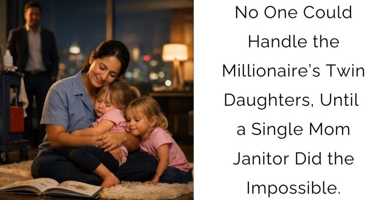 No One Could Handle the Millionaire’s Twin Daughters, Until a Single Mom Janitor Did the Impossible.