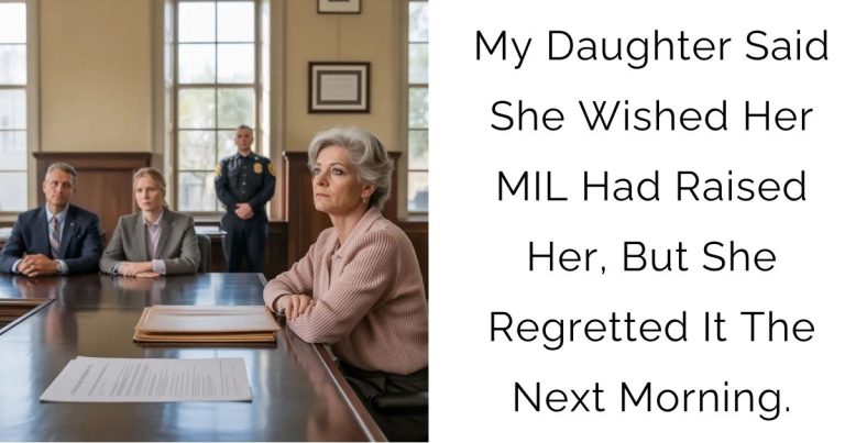My Daughter Said She Wished Her MIL Had Raised Her, But She Regretted It The Next Morning.