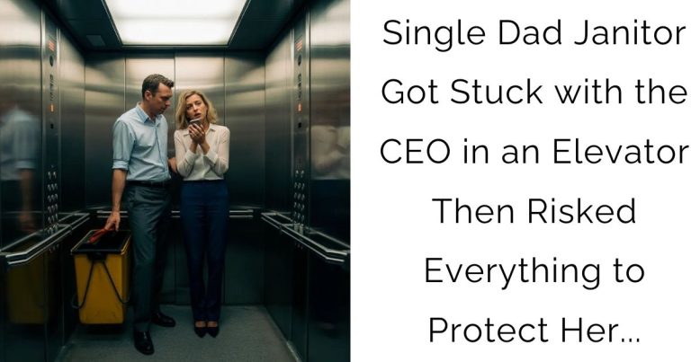 Single Dad Janitor Got Stuck with the CEO in an Elevator Then Risked Everything to Protect Her…