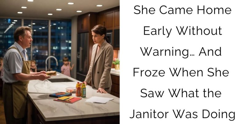 She Came Home Early Without Warning… And Froze When She Saw What the Janitor Was Doing