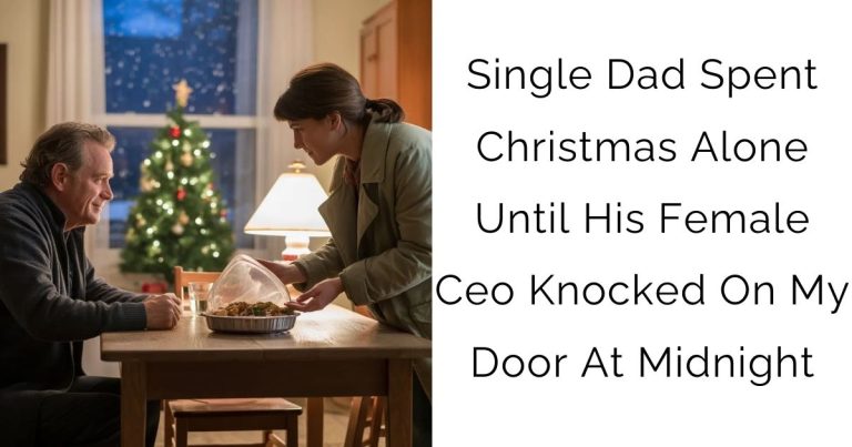 Single Dad Spent Christmas Alone — Until His Female Ceo Knocked On My Door At Midnight
