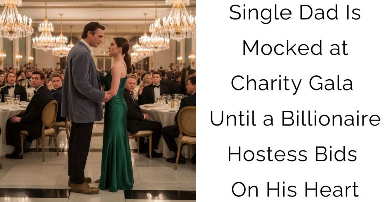 Single Dad Is Mocked at Charity Gala—Until a Billionaire Hostess Bids On His Heart