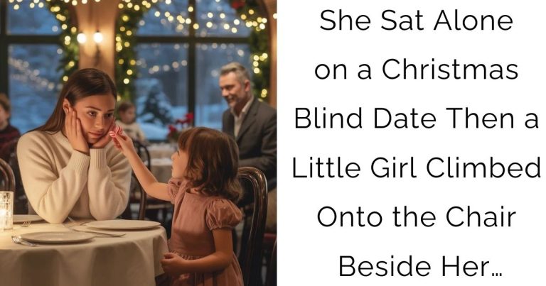 She Sat Alone on a Christmas Blind Date—Then a Little Girl Climbed Onto the Chair Beside Her…
