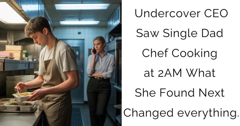 Undercover CEO Saw Single Dad Chef Cooking at 2AM — What She Found Next Changed everything.
