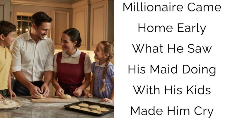 Millionaire Came Home Early — What He Saw His Maid Doing With His Kids Made Him Cry