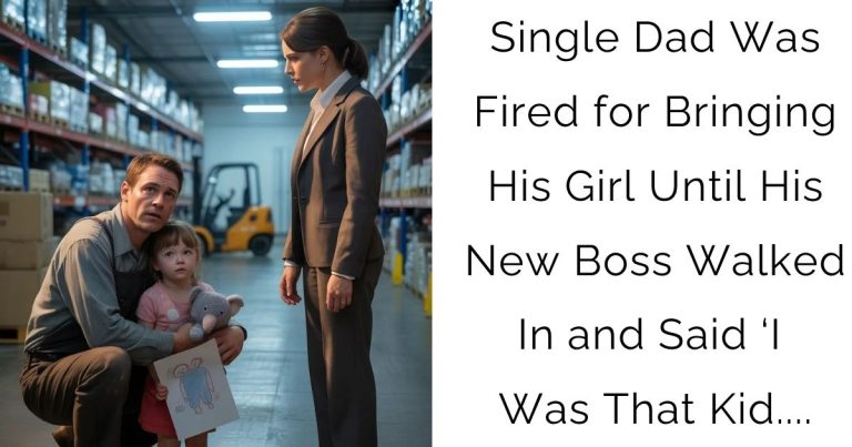 Single Dad Was Fired for Bringing His Girl Until His New Boss Walked In and Said ‘I Was That Kid….